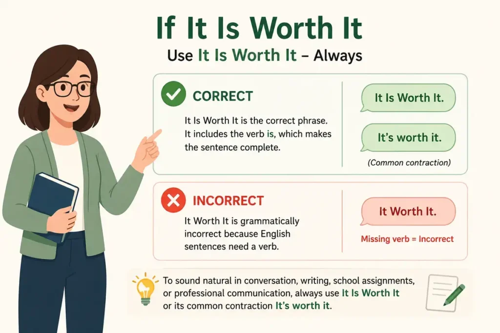 It Worth It or It Is Worth It Short Answer