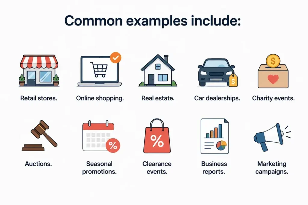 Common Contexts for Sale
