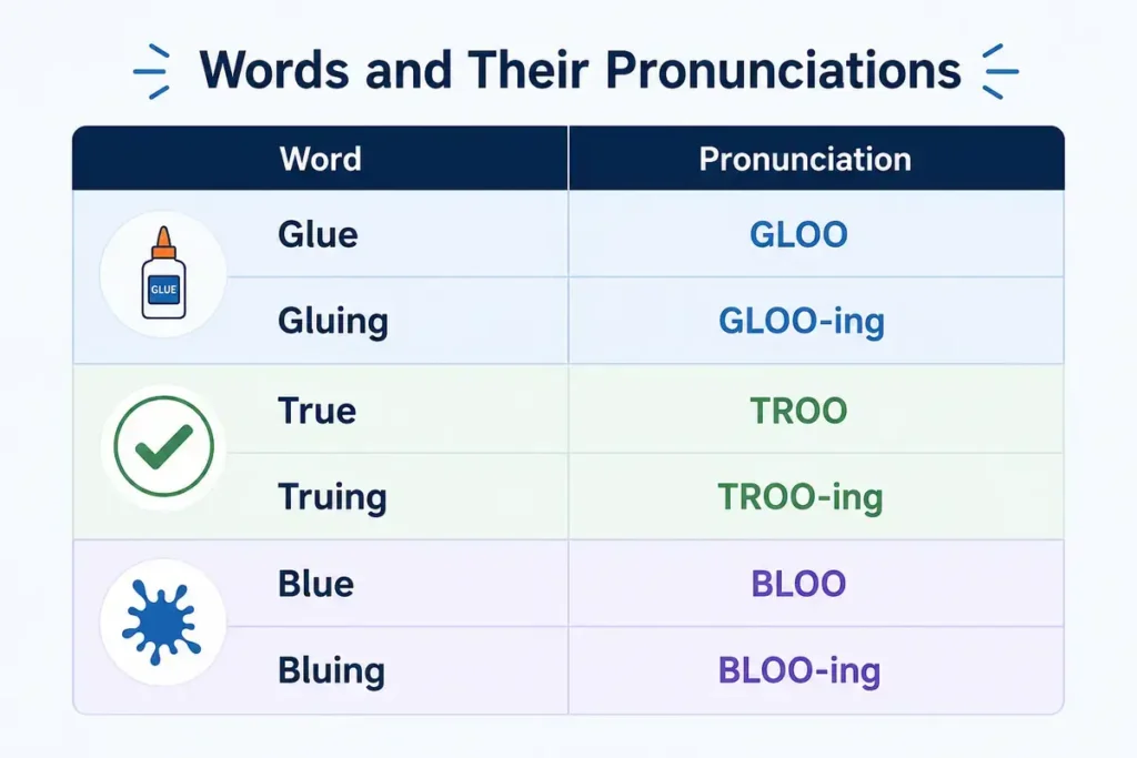 Pronunciation Of Gluing