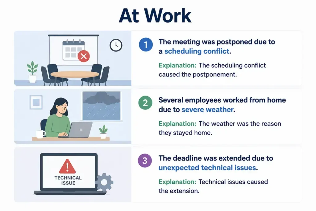 Real-Life Examples of Due To
