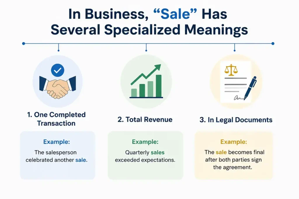 Sale as a Business Term