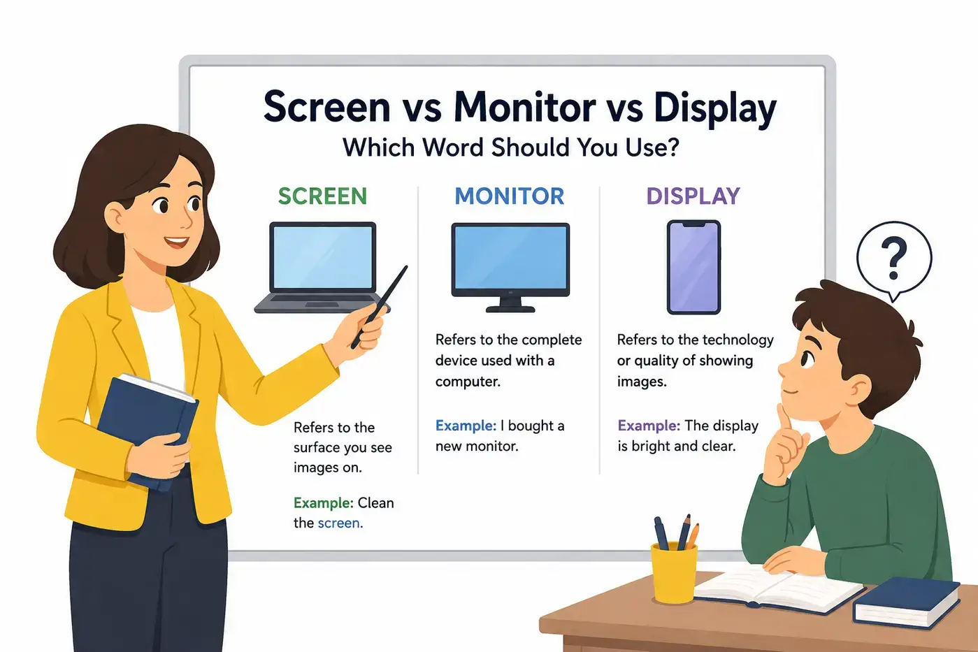 Screen vs Monitor vs Display What Is The Real Difference