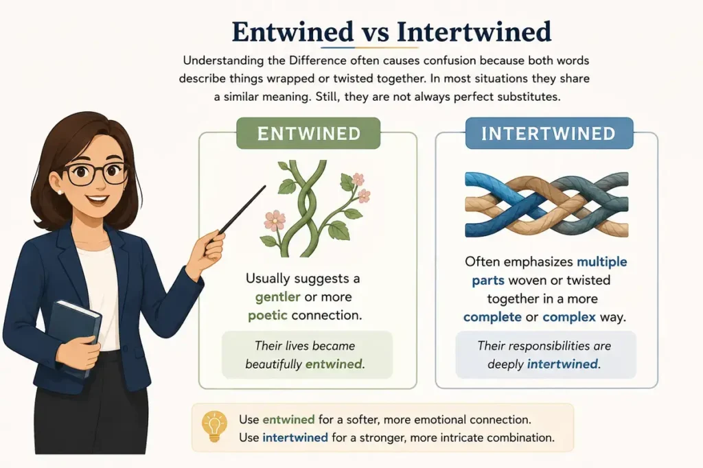 Entwined Vs Intertwined Short Answer