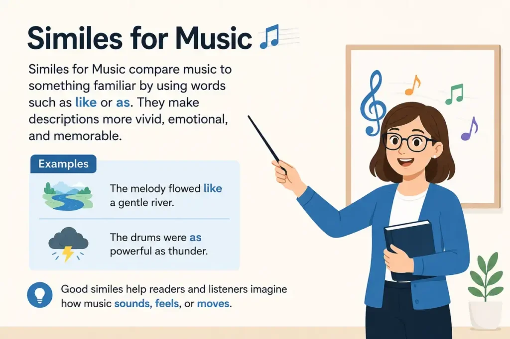 Similes for Music Short Answer