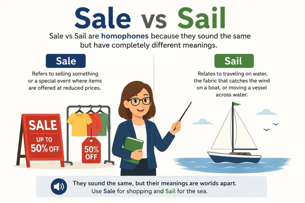 Sale vs Sail Short Answer