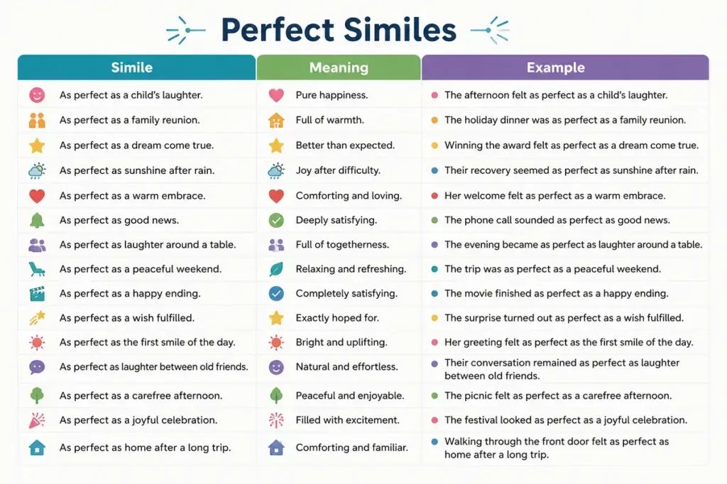 Similes For Perfect About Happiness