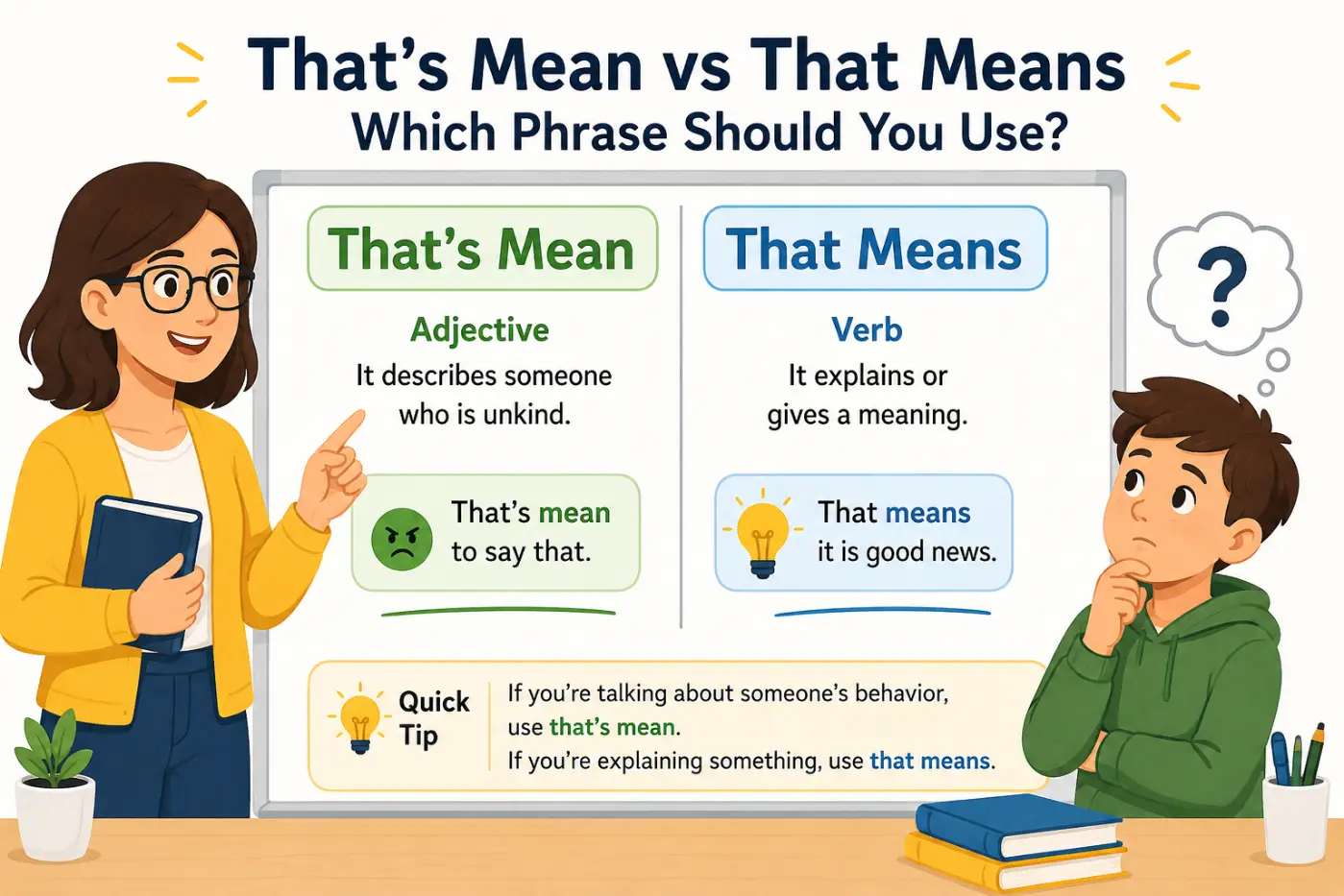 That's Mean vs That Means Which Phrase Should You Use