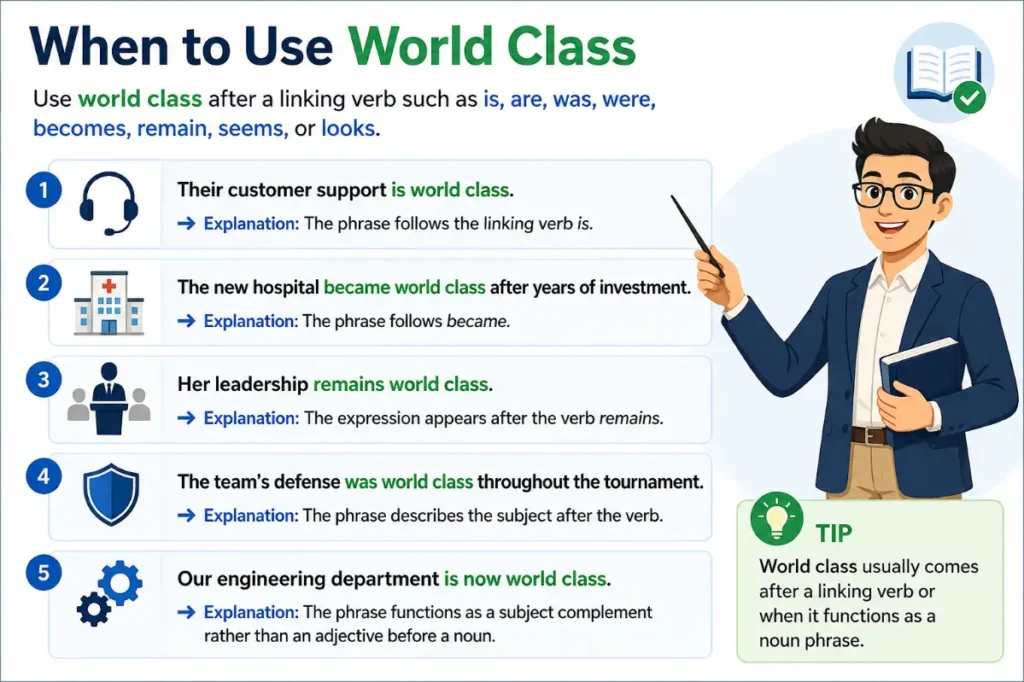 When to Use World Class