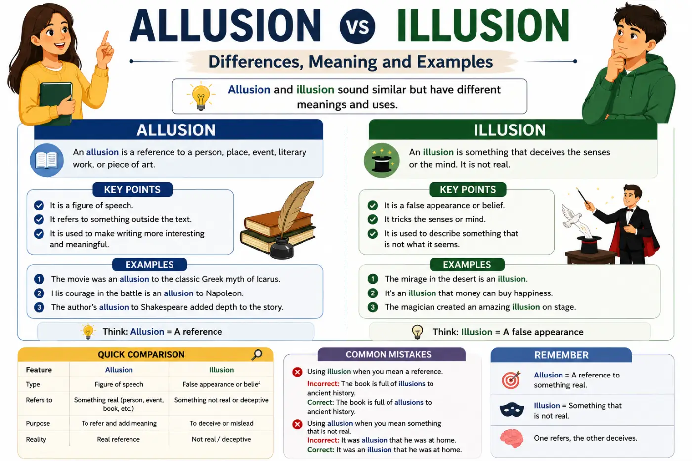 Allusion vs Illusion Differences Meaning And Examples