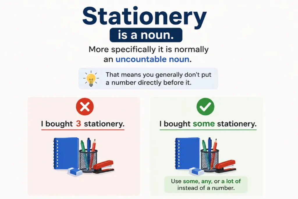Grammar Rules For Stationery