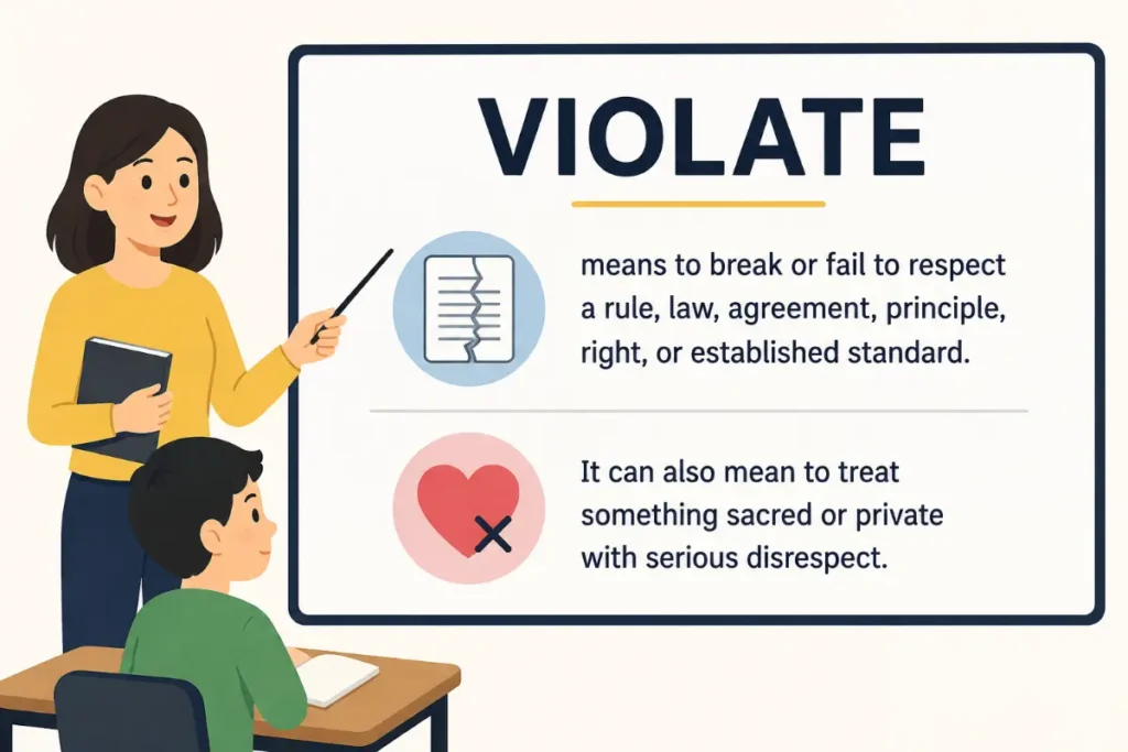 The Meaning Of Violate