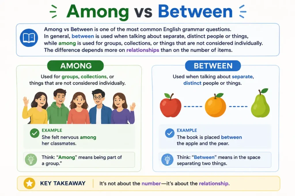 When To Use Among