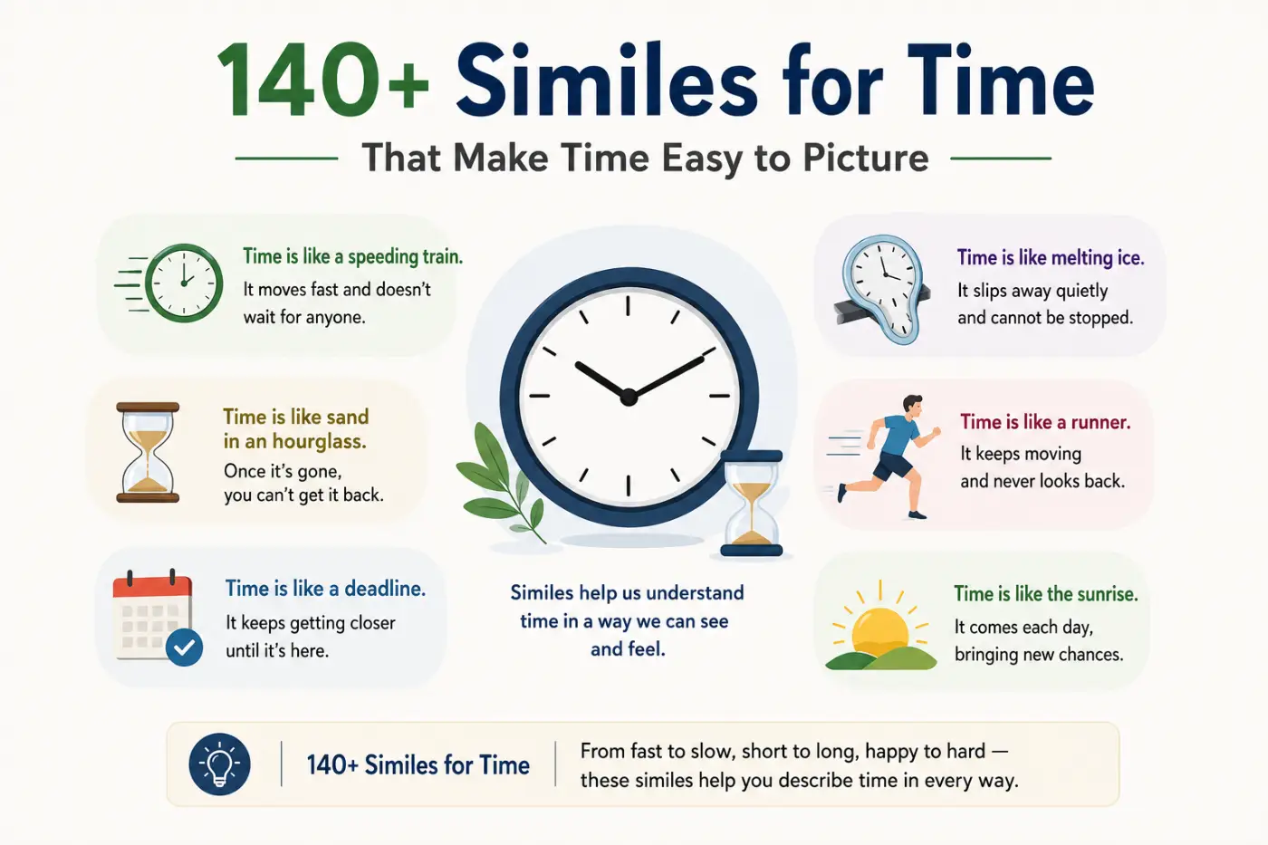 140+Similes for Time That Make Time Easy to Picture - Clear Wordly