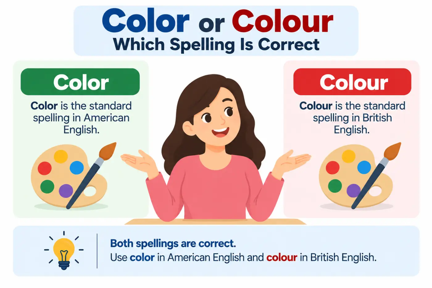Color or Colour Which Spelling Is Correct