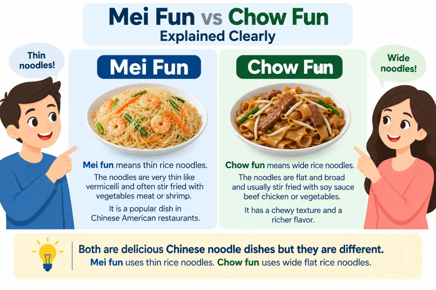 mei fun vs chow fun explained clearly