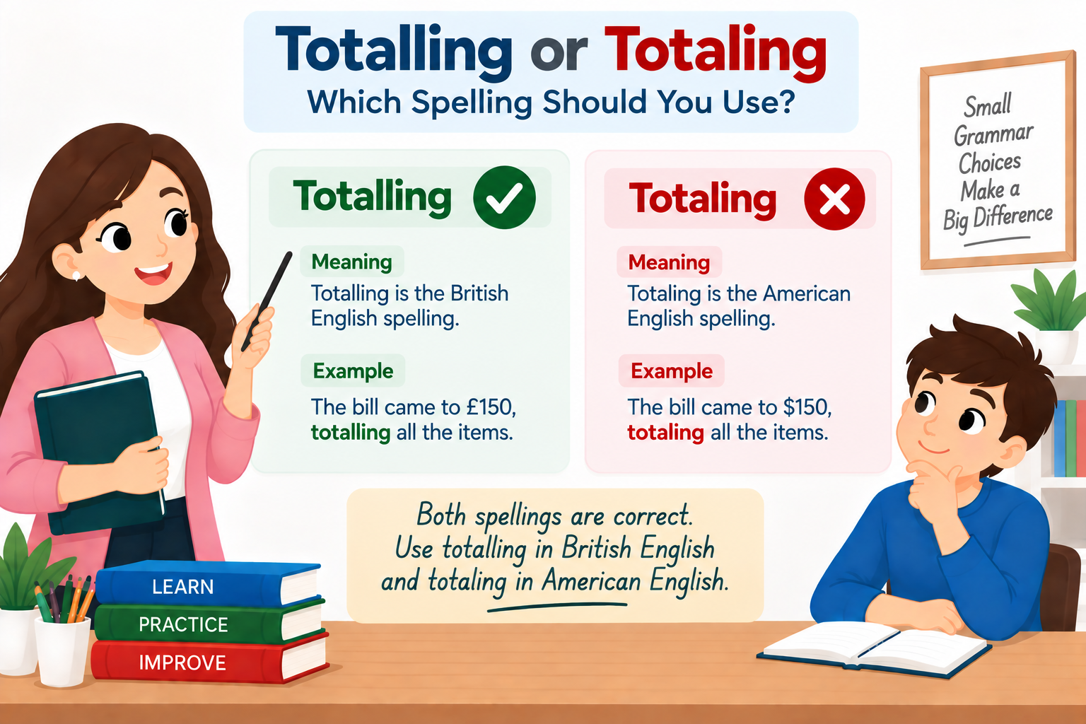 totalling or totaling Which Spelling Should You Use