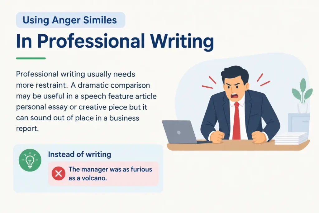 Using Anger Similes In Professional Writing