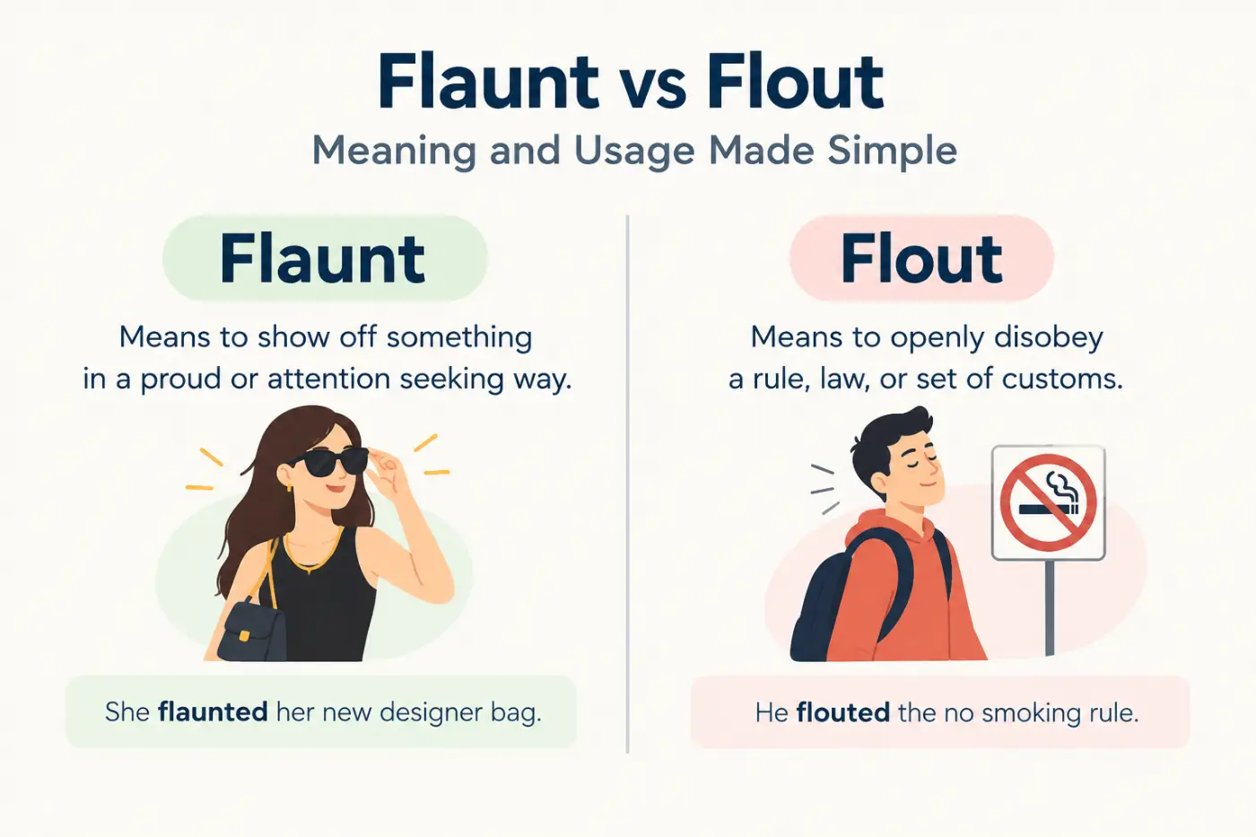 Flaunt vs Flout Meaning and Usage Made Simple