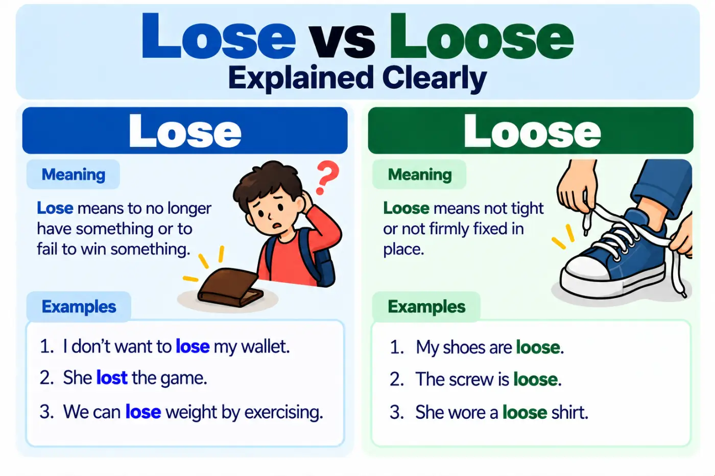 Lose vs Loose Explained Clearly