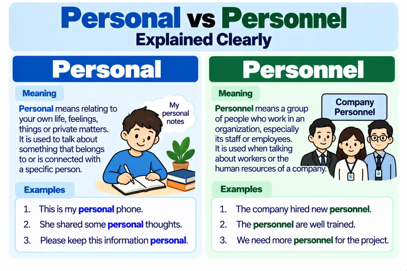 Personal vs Personnel Explained Clearly